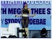 Megan Thee Stallion en la charla informal "Poder y creatividad" de DreamCon.