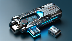 Unidad flash USB segura (generada con DALL-E 3)