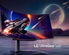El UltraGear OLED 45GS96QB tiene certificación VESA DisplayHDR 400 True Black, en la imagen 45GR95QE. (Fuente de la imagen: LG)