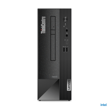 Vista frontal del ThinkCentre neo 50s. (fuente de la imagen: Lenovo)