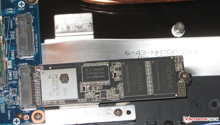 Los 7 KB ofrecen espacio para dos SSD M.2 2280.