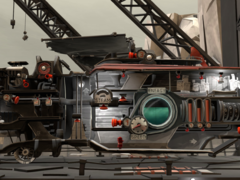 En FAR: Lone Sails, los jugadores tienen que guiar a su personaje a través de un lecho marino desecado utilizando una peculiar nave terrestre impulsada por velas. (Fuente de la imagen: Steam)