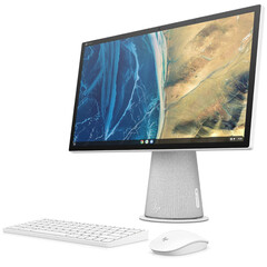 El sobremesa Chromebase All-in-One de 21,5 pulgadas puede girar 90º. (Fuente de la imagen: HP)