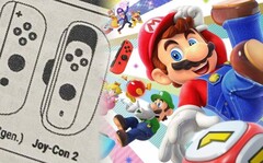 El mando de Nintendo Switch 2, Joy-Con 2, se ha imaginado aquí con un mecanismo deslizante. (Fuente de la imagen: @NintendogsBS/Nintendo - editado)