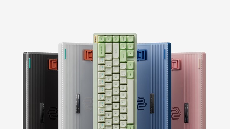 El NuPhy Halo65 V2 está disponible en cinco colores: negro, blanco, verde, azul y rosa. (Fuente de la imagen: NuPhy)