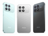 El Xiaomi Poco F8 Pro en sus tres colores de lanzamiento. (Fuente de la imagen: Xiaomi vía Sudhanshu Ambhore - editado)