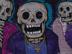 Graffiti que representa a la banda de Saints Row