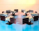 Los seis satélites SunRISE (Fuente de la imagen: Space Dynamics Laboratory/Allison Bills; recortada)