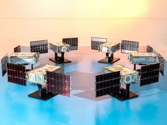 Los seis satélites SunRISE (Fuente de la imagen: Space Dynamics Laboratory/Allison Bills; recortada)