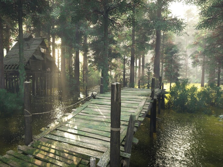 Impresionantes efectos visuales en Crimson Desert.