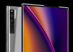 El Oppo X 2021 es un smartphone de concepto operativo con una pantalla enrollable y extensible. (Imagen: Oppo)