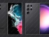Galaxy S23 Ultra y Galaxy S24 Ultra, de izquierda a derecha. (Fuente de la imagen: @OnLeaks)