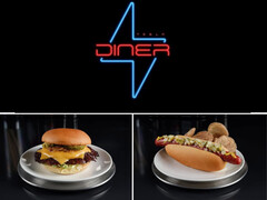 La hamburguesa del Tesla Diner viene con ingredientes orgánicos de granjas locales. (Fuente de la imagen: Tesla)