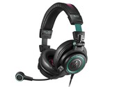 Los auriculares Audio-Technica Hatsune Miku ATH-M50xSTS-USB MIKU están decorados con elementos del diseño de Miku. (Fuente de la imagen: Audio-Technica)