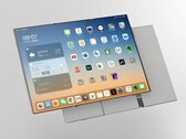Render de un teléfono Oppo de triple plegado. (Fuente de la imagen: Zhou Yibao)