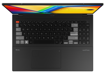 Asus VivoBook Pro 16X 3D OLED - Negro - Teclado y touchpad. (Fuente de la imagen: Asus)