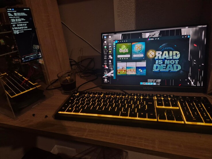 El Z70 Ultra modificado, que ejecuta el entorno de escritorio XFCE4