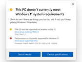 El nuevo PC Health Check (fuente de la imagen: Microsoft)