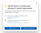 El nuevo PC Health Check (fuente de la imagen: Microsoft)