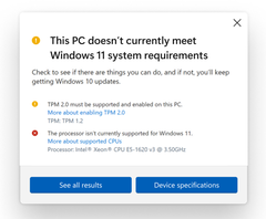 El nuevo PC Health Check (fuente de la imagen: Microsoft)
