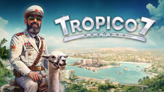Cartel de Tropico 7. El nuevo juego continuará la historia de El Presidente.
