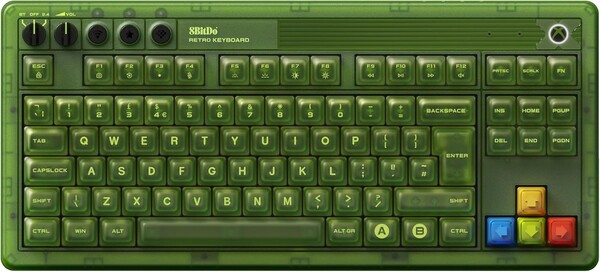 8BitDo Retro 87 Teclado Mecánico Edición Xbox diseño Reino Unido. (Fuente de la imagen: 8BitDo)