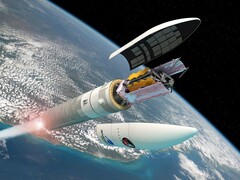 Una imagen conceptual del telescopio espacial James Webb desplegándose en órbita (ESA; recortada)