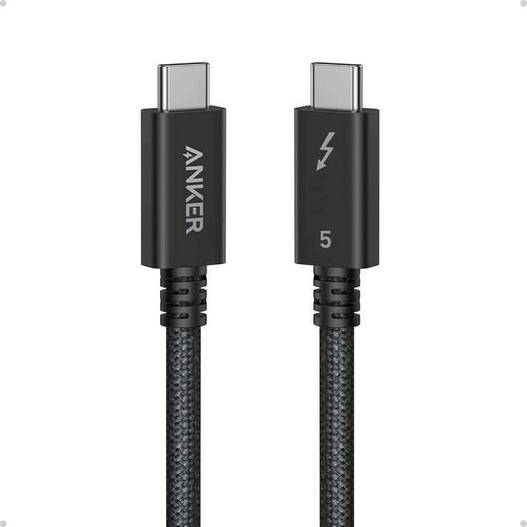El cable Anker Prime Thunderbolt 5. (Fuente de la imagen: Anker)