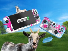 Goat Simulator celebra su 10º aniversario con ediciones especiales de la cubierta CRKD Nitro y el mando Neo S. (Fuente de la imagen: CRKD)