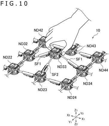 Patente del nuevo controlador de Sony que muestra una serie de nodos y ejes (Fuente de la imagen: base de datos de patentes Wipo)