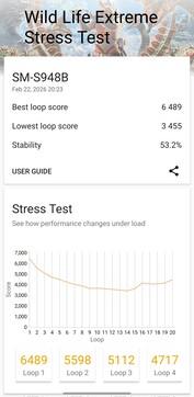 prueba de estrés extremo 3DMark Wild Life.