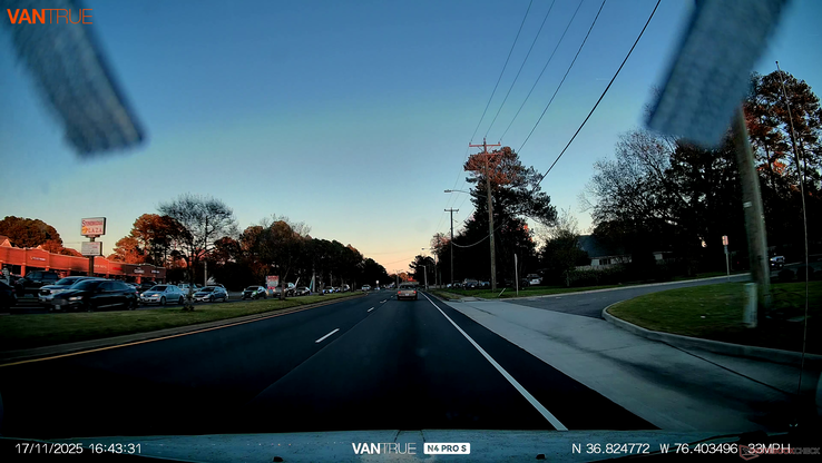 Captura de pantalla de vídeo de la cámara frontal Sunset