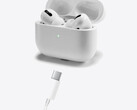 Apple podría desvelar unos AirPods que se cargan mediante USB-C en el evento de la compañía del 12 de septiembre. (Imagen vía Apple con modificaciones)