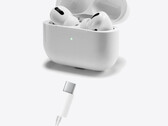 Apple podría desvelar unos AirPods que se cargan mediante USB-C en el evento de la compañía del 12 de septiembre. (Imagen vía Apple con modificaciones)