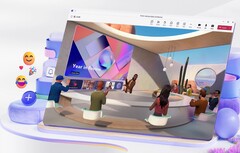 El espacio de trabajo Microsoft Mesh 3D VR en MS Teams ya está disponible para todos los usuarios. (Fuente: Microsoft)