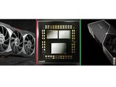 El Ryzen 9 5950X ha sido visto asistiendo al RX 6800 XT y al RTX 3090. (Fuente de la imagen: AMD/Nvidia - editado)