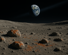 Se forma óxido en la Luna, causado por las partículas de oxígeno de la atmósfera terrestre que llegan a su superficie a través del llamado Viento de la Tierra. (Fuente de la imagen: OpenAI)