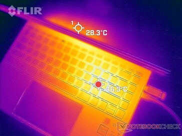 El escape trasero es mínimo ya que la mayor parte del calor se dirige hacia arriba, hacia la parte delantera de la pantalla