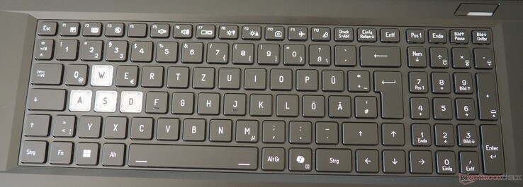 Medion Erazer Scout 17 E1: Teclado