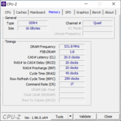 Información del sistema CPU-Z Memoria