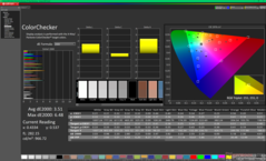ColorChecker antes de la calibración (P3)