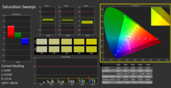 Calman ColorChecker: DCI-P3 - saturación - calibrado