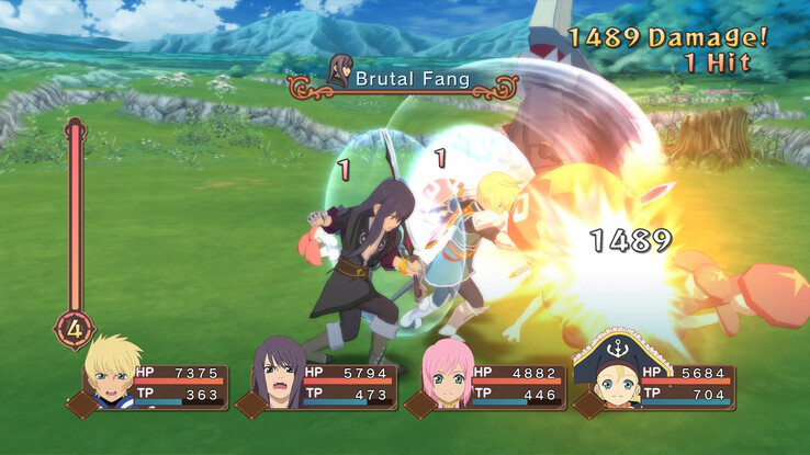 Una captura de pantalla del juego «Tales of Symphonia».