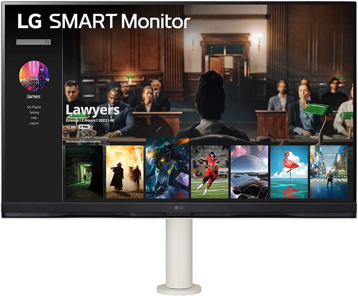 El LG Smart Monitor se puede utilizar tanto en horizontal como en...