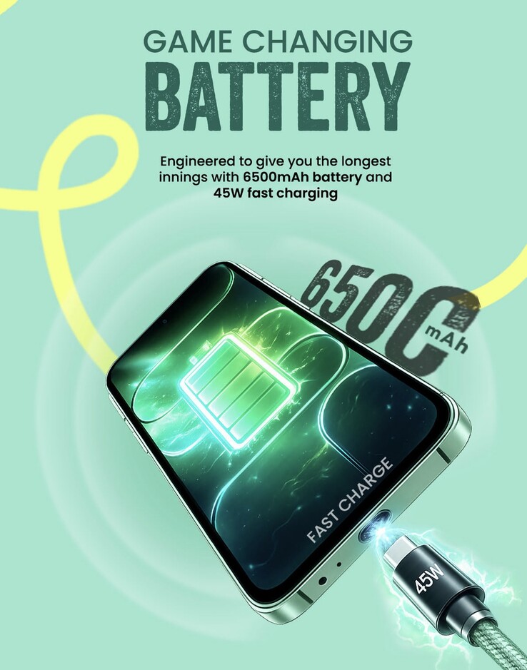 El Tecno Pop X 5G cuenta con una batería de 6.500 mAh 