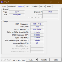 Memoria CPU-Z