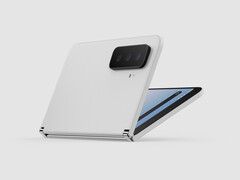 Se espera que la Microsoft Surface Duo 2 cuente con una gran carcasa para la cámara trasera, al igual que muchos otros smartphones modernos. (Fuente de la imagen: Jonas Daehnert y Windows United)