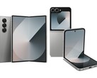 Samsung Galaxy Z Fold6 (izquierda) y Z Flip6 (derecha). (Fuente de la imagen: Amazon)