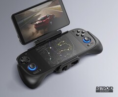 El Retroid Dual Screen Add-On es un accesorio de segunda pantalla para dispositivos portátiles de juego. (Fuente de la imagen: Retroid)