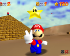 Una captura de pantalla del port de Super Mario 64 para Dreamcast (fuente de la imagen: Video Game Esoterica)